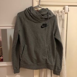 Nike Funnel Neck Gray Hoodie